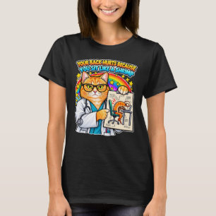 Camiseta Médico Gato Sarcástico   Chiste de Postura Diverti