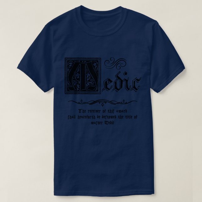 Camiseta Médico maestro medieval (Diseño del anverso)