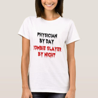 Camiseta Médico por día Zombie Slayer por noche