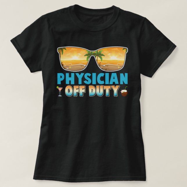 Camiseta Médico sin vacaciones de verano de servicio el últ (Diseño del anverso)