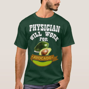 Camiseta Médico trabajará para aguacate 3