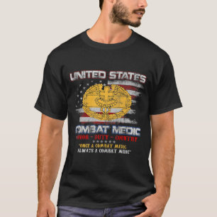 Camiseta Médico Veterano Médico Militar De Combate Del Ejér