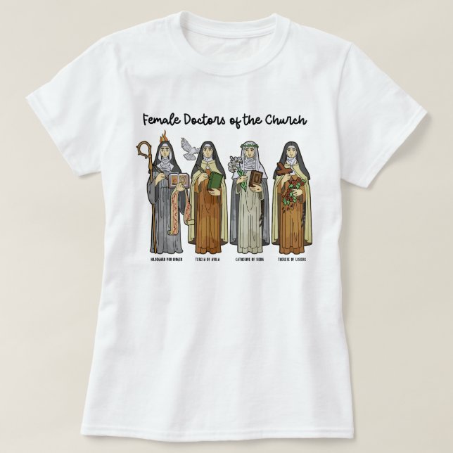 Camiseta Médicos católicas de la Iglesia (Diseño del anverso)