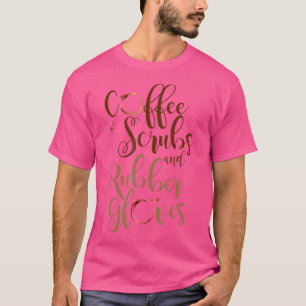 Camiseta Médicos de enfermería médica de los guantes de gom