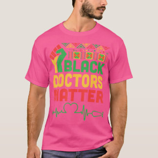Camiseta Médicos negros de latido rápido importan saludable