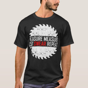 Camiseta Medida Cortar Barrido Repetir versos graciosos