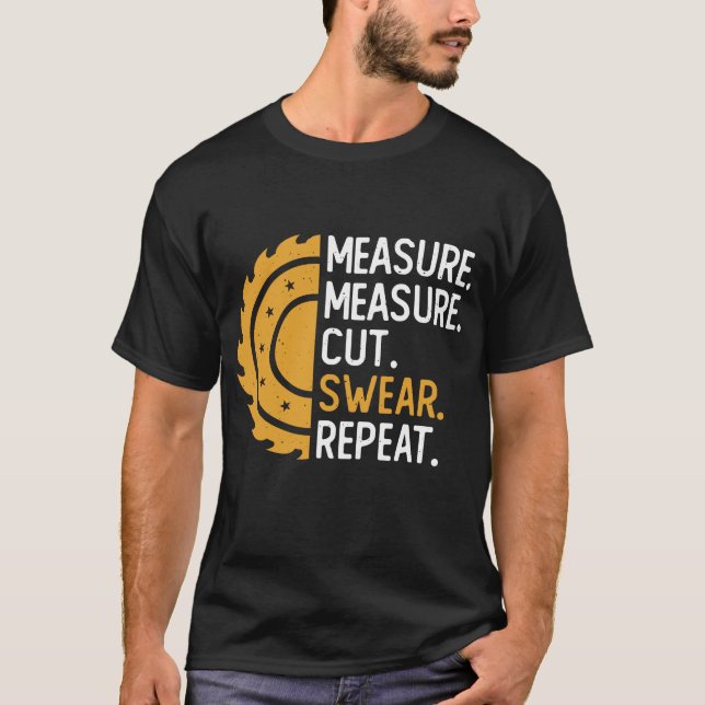 Camiseta Medida de medida en peligro Repetición de barrido  (Anverso)