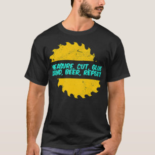 Camiseta Medida divertida de la madera Medida de la ropa de
