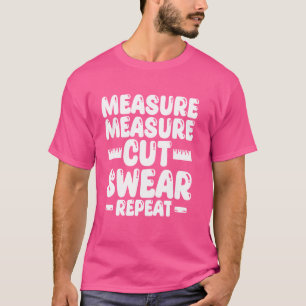 Camiseta Medida Medida Corte Barrido Repetir la abrazadera 