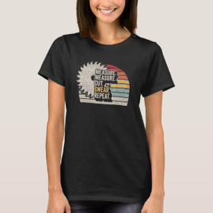 Camiseta Medida retro vintage Corte Swear Handyman Woodwore