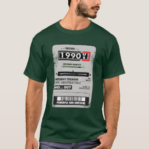 Camiseta medidor de electricidad cumpleaños 1990 regalo ele