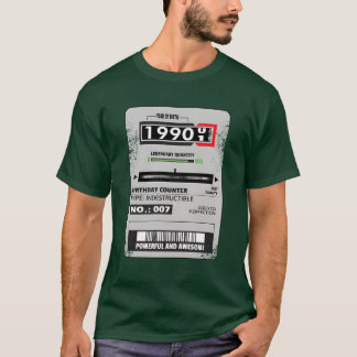 Camiseta medidor de electricidad cumpleaños 1990 regalo ele