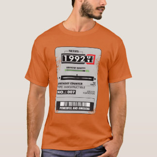 Camiseta medidor de electricidad cumpleaños 1992 regalo ele
