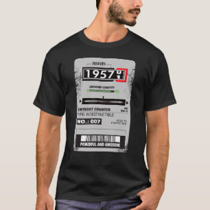 Camiseta medidor de electricidad Cumpleaños de tres metros