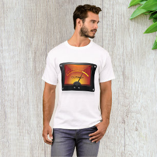 Camiseta Medidor de nivel de salida de VU Meter de audio