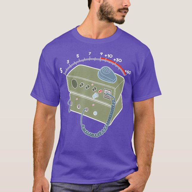 Camiseta Medidor de radio amateur - Radio con licencia de C (Anverso)