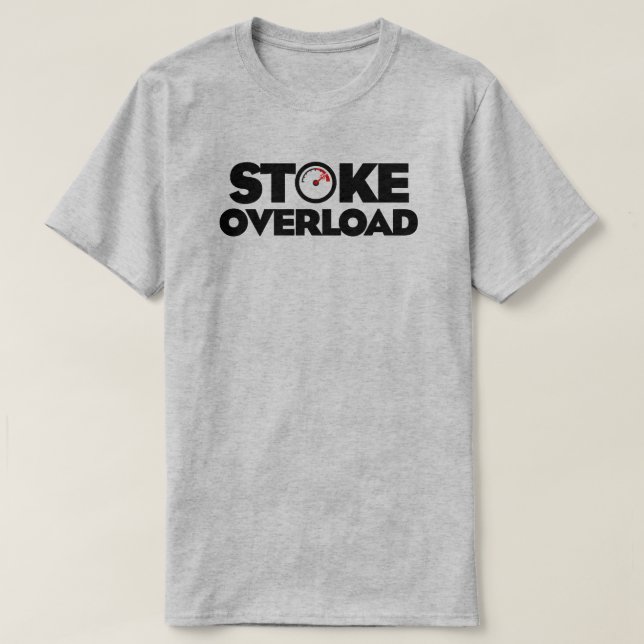 Camiseta Medidor de sobrecarga de stoke (Diseño del anverso)