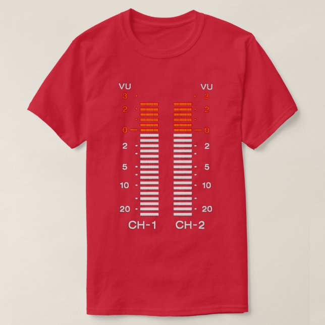 Camiseta medidor de vu (Diseño del anverso)