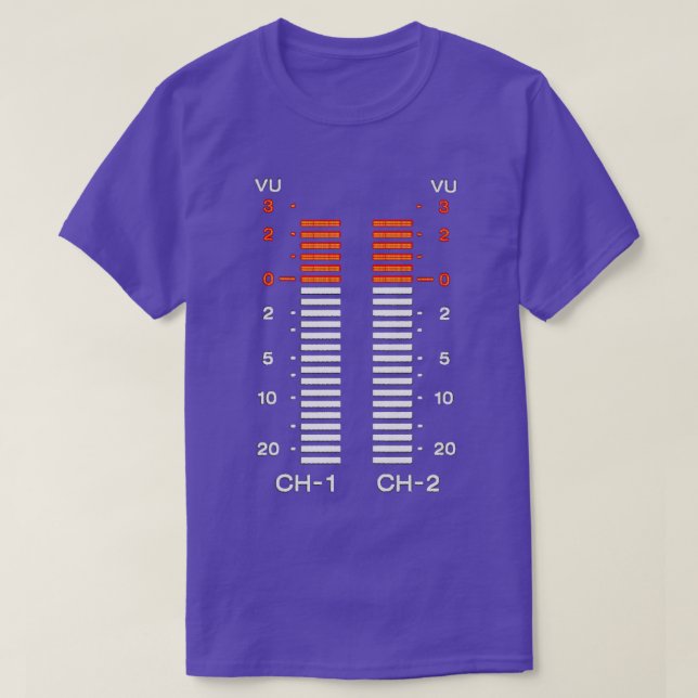 Camiseta medidor de vu (Diseño del anverso)