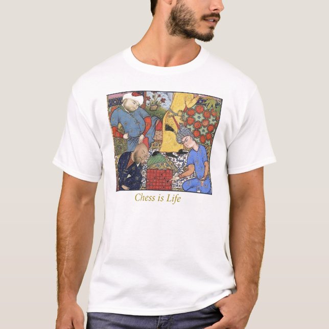 Camiseta medieval-ajedrez-jugador (Anverso)