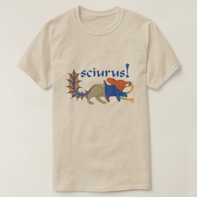 Camiseta medieval de ardilla (Diseño del anverso)