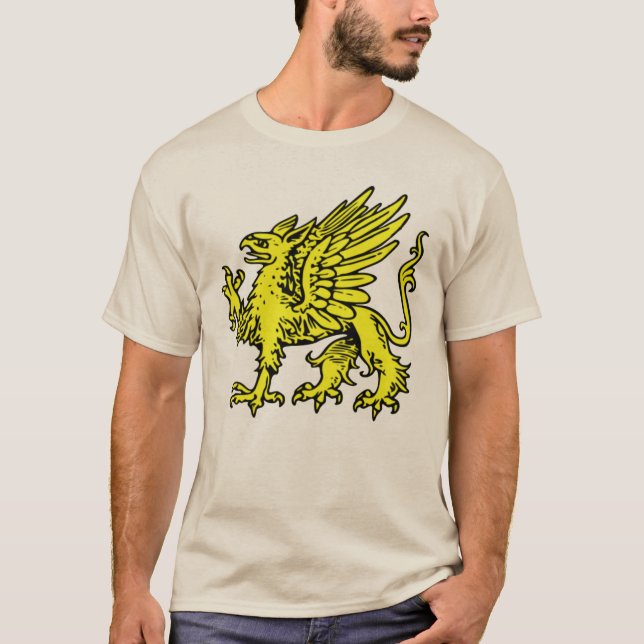 Camiseta medieval de la heráldica de Gryphon (Anverso)