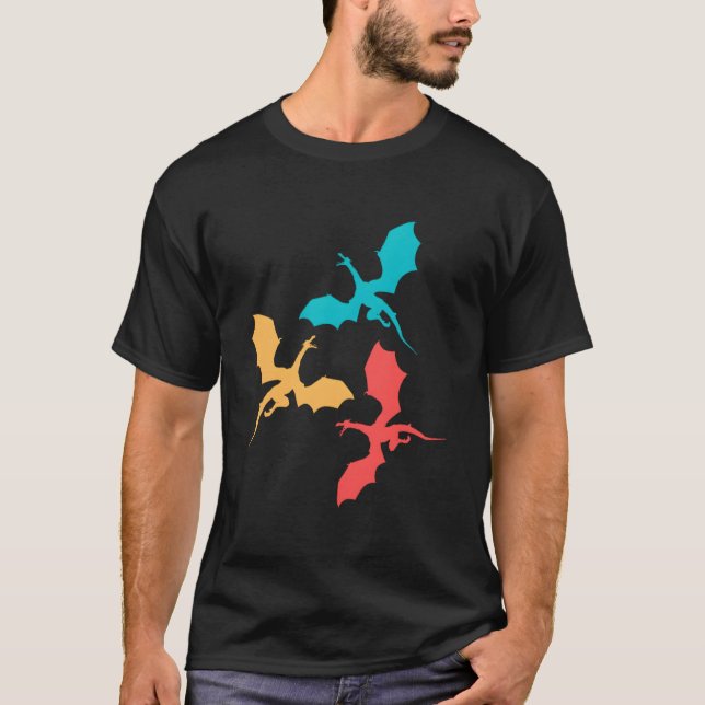 Camiseta Medieval Dragons Fantasy Animals Youth (Anverso)