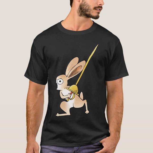 Camiseta Medieval Rabbit &amp; Rapier Classic T-Shirt (Anverso)