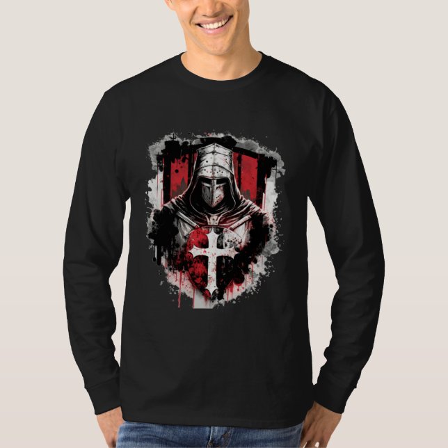 Camiseta Medieval Templar Knights Crusader (Anverso)