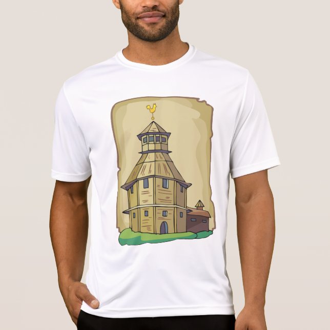 Camiseta Medieval Wooden Watchtower and Fortress (Anverso)