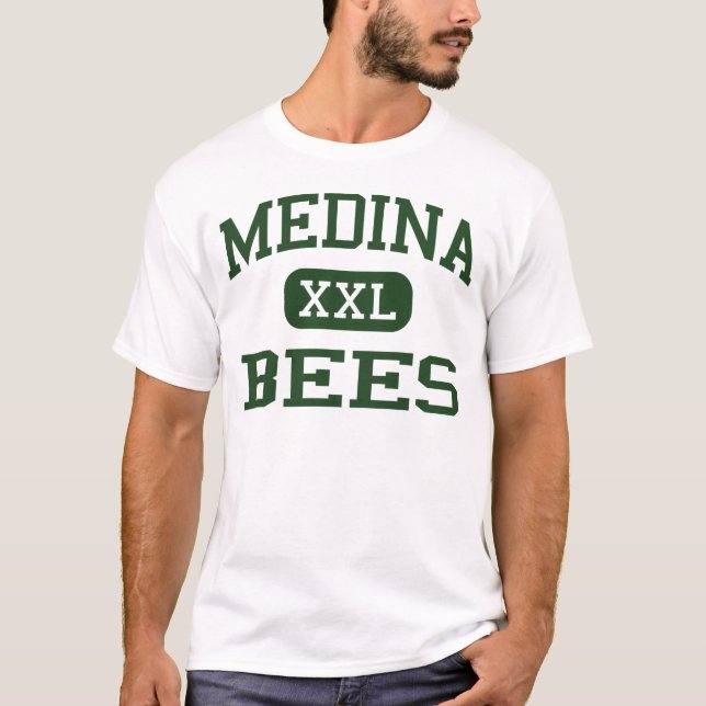 Camiseta Medina - abejas - High School secundaria de Medina (Anverso)