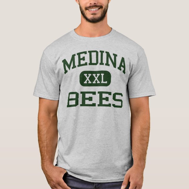 Camiseta Medina - abejas - High School secundaria de Medina (Anverso)