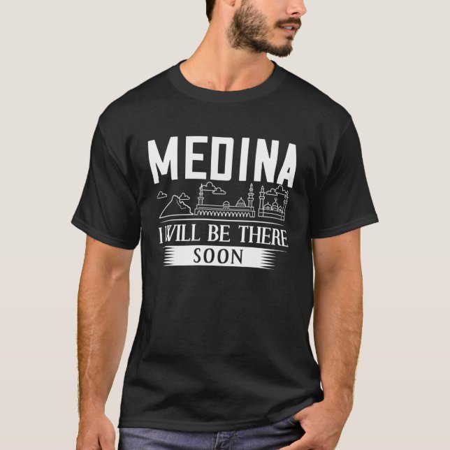 Camiseta Medina Arabia Saudita: Viajes por el mapa de la ci (Anverso)
