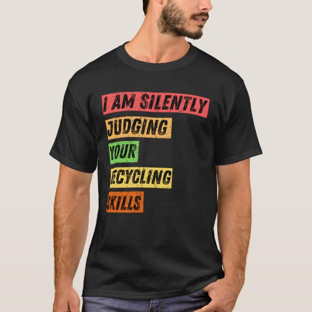 Camiseta Medio ambiente de Chistes de reciclaje del Día de  (Anverso)