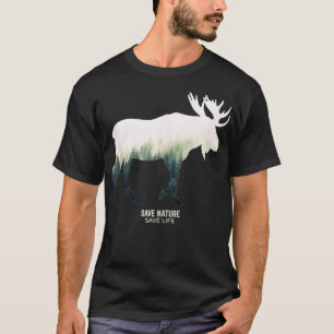 Camiseta Medio ambiente natural de los animales de los bosq