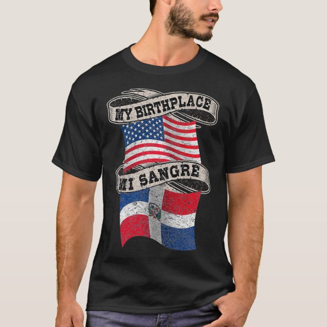 Camiseta Medio amer dominicano dominicano (Anverso)