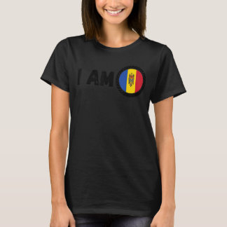 Camiseta Medio americano mitad moldavo ADN Estados Unidos R