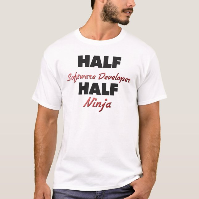 Camiseta Medio analista de programas informáticos medio (Anverso)