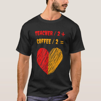 Camiseta Medio Café Medio Profesor Retro Inspiración de Mae