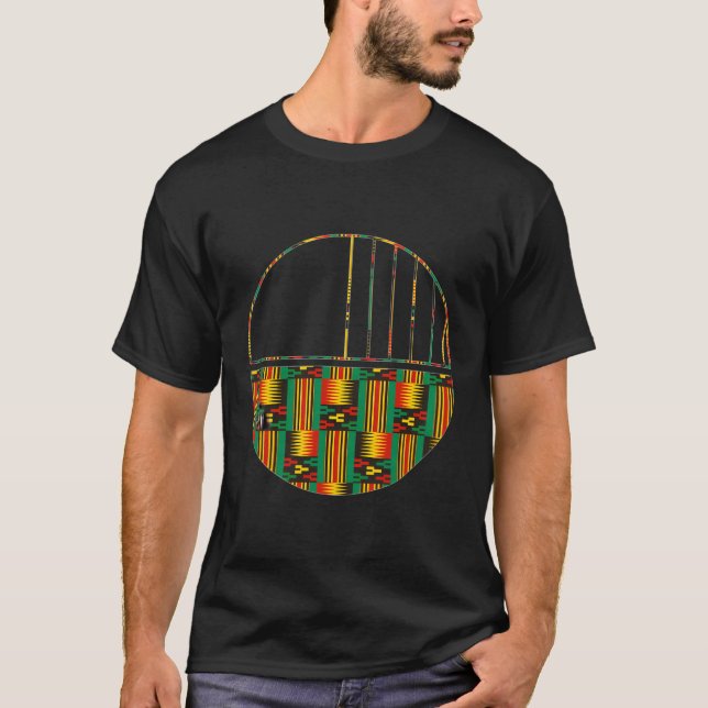 Camiseta Medio círculo geométrico mínimo del patrón de kent (Anverso)
