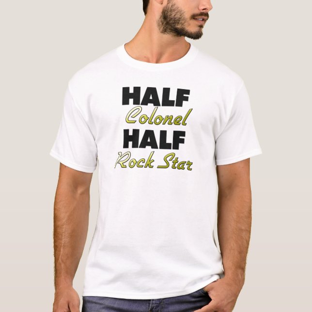 Camiseta Medio coronel Half de la estrella del rock (Anverso)