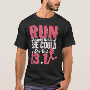 Camiseta Medio Corredor De Maratón Así Que Hizo 13 Corriend