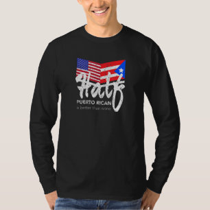 Camiseta Medio Diseño Puertorriqueño Para Fans De Boricua U