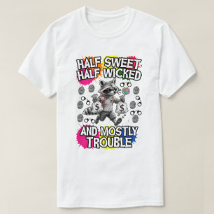 Camiseta medio dulce, medio malvado y en su mayoría problem