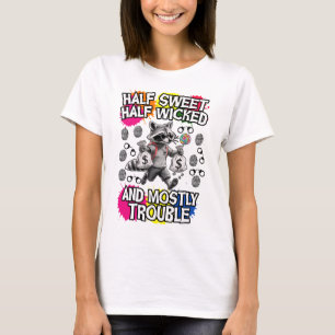 Camiseta medio dulce, medio malvado y en su mayoría problem