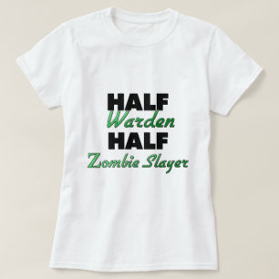 Camiseta Medio encargado Half Zombie Slayer