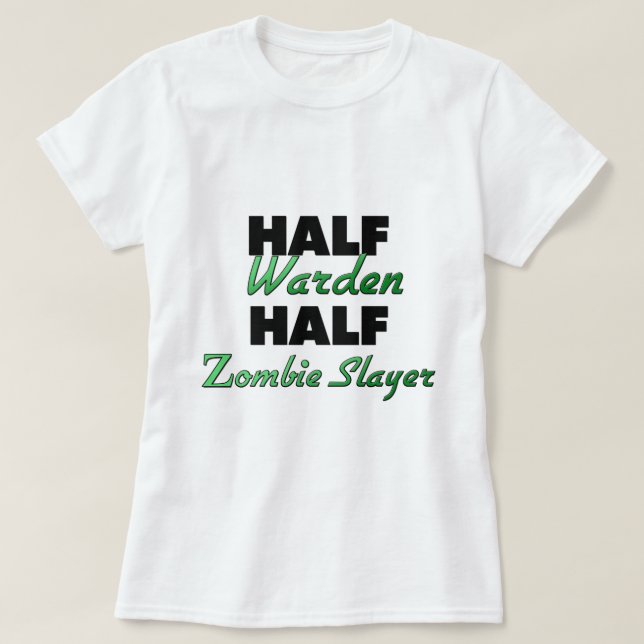 Camiseta Medio encargado Half Zombie Slayer (Diseño del anverso)