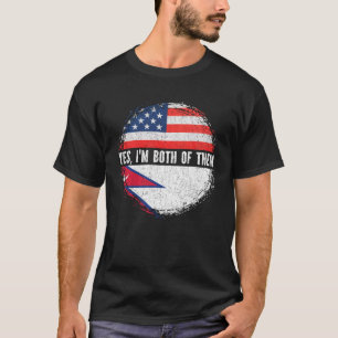Camiseta Medio estadounidense media nepalí bandera de los E