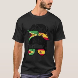 Camiseta Medio Guyanés Medio Español Mezcla Guyana Y España