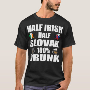 Camiseta Medio irlandés mitad eslovaco bebe patadas